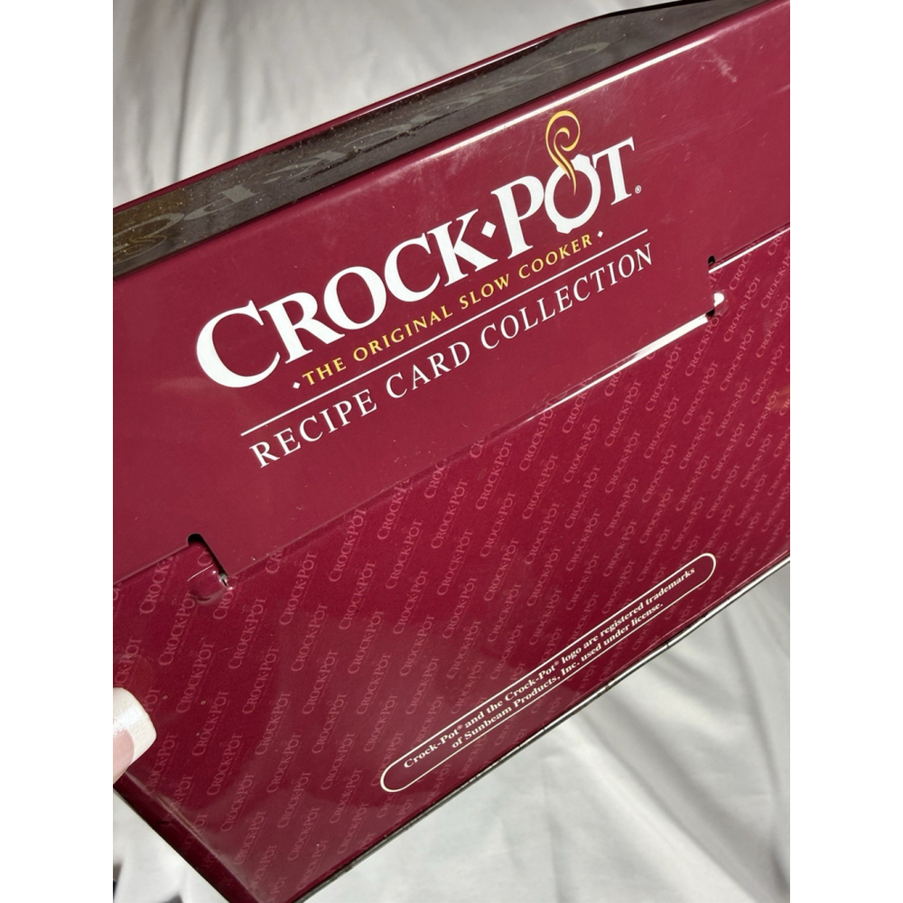 Crock-Pot Recipe Card Collection Tin Recipes & Blank Cards 5 Dividers - Picture 6 of 14
